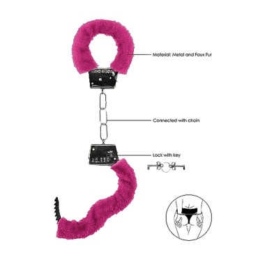 Beginner"s Handcuffs Furry - Pink